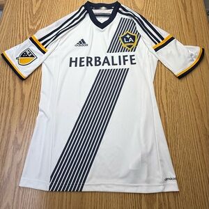 Adidas MLS LA Galaxy White and Navy Jersey